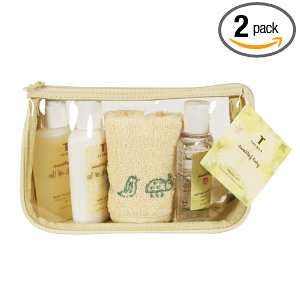 Thymes Sweetleaf Baby Travel Kit with Wash/Shampoo, Lotion, Wash Cloth 