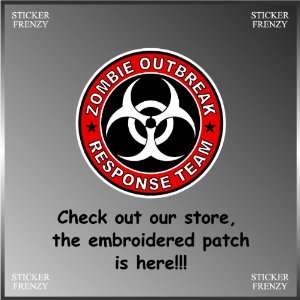 Resident Evil Zombie Outbreak Response Biohazard Team Vinyl Decal 