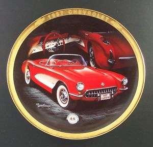 1957 CORVETTE The Classic Corvettes Plate Collection  