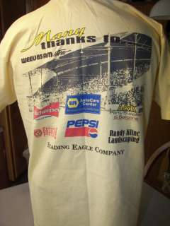 Vintage Reading Racing Reunion T Shirt Kenny Brightbill Chamberlain 