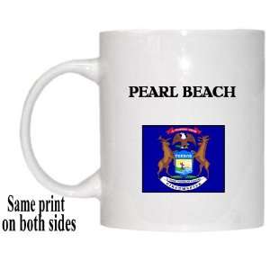    US State Flag   PEARL BEACH, Michigan (MI) Mug 