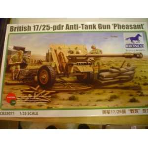    1/35 British 17/25 Pounder Anti Tank Pheasant Toys & Games