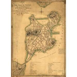  1777 Map Boston Mass, History, Siege