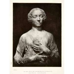  1907 Print Lady Nosegay Italy Bargello Andrea Verrocchio 