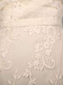 Angel Sanchez N9008 Silk Alencon Lace Aline Couture Bridal Wedding 