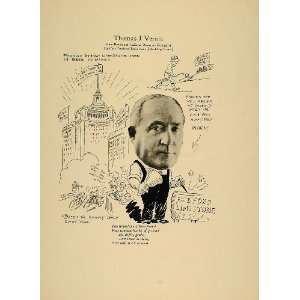 1923 Print Thomas J. Vernia Bedford Indiana Limestone   Original Print