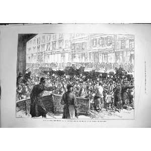   1871 Relief Paris English Food Magasin Marche Sevres
