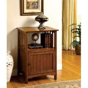  Mission Style Telephone Stand in Antique Oak Finish w 