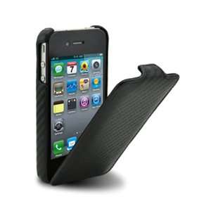 Pink Carbon) Mivizu Sleek Verizon iPhone 4 genuine leather sleek flip 