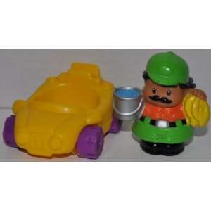  Little People Zoo Keeper (2004) & Yellow Car   Replacement 