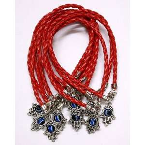  Lot of 10   Lucky HAMSA Red String Kabbalah Bracelets 