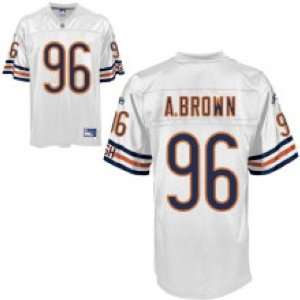  Mens Chicago Bears Alex Brown #96 Road Replica Jersey 