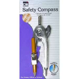 Charles Leonard Inc., Compass, With Safety Point, Metal, 1/Card (80365 