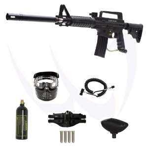 Tippmann US Army Alpha Black Tactical Paintball Gun w/ Laser 18 Ultra 