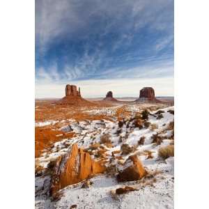  Monument Valley in the Snow, Monument Valley Navajo Tribal Park 