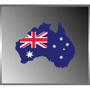 Australia Australian Flag Vinyl Decal Bumper Sticker 4 X 5