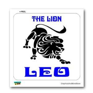  Leo The Lion Zodiac Horoscope Sign   Window Bumper Sticker 