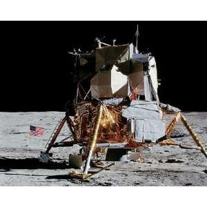  Apollo 14 Lunar Module on the Moon 8x10 Silver Halide 