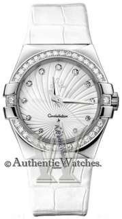 NEW OFFICIAL OMEGA CONSTELLATION LADIES DIAMOND WATCH  ► 123.18.35 