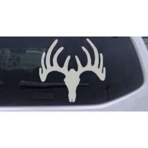 Deer Skull Mount Hunting And Fishing Car Window Wall Laptop Decal 