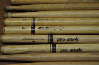   of 20 Drumsticks  Various Makers; Pro Mark, Vic Firth, Unnamed  