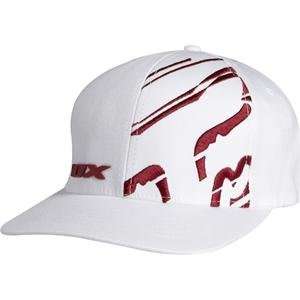  Fox Racing Wide Load Flexfit Hat   X Small/Small/White 