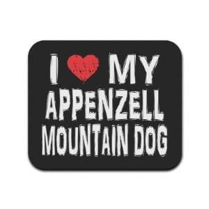  I Love My Appenzell Mountain Dog Mousepad Mouse Pad 