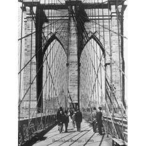  Brooklyn Bridge 1886   Poster by H. Armstrong Roberts 