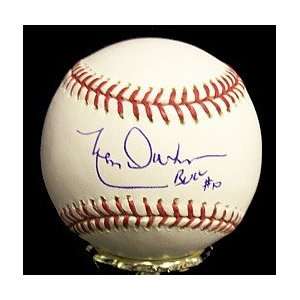  Leon Durham Autographed Baseball   Autographed Baseballs 