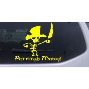 Cute Pirate Arrrrrgh Matey Skulls Car Window Wall Laptop Decal Sticker 