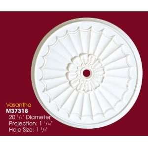   , White Polyurethane, Vasantha Ceiling Medallion