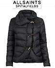 NWT $420 UK 8 US 12 UK DUCK DOWN BLACK ALL SAINTS SPITA