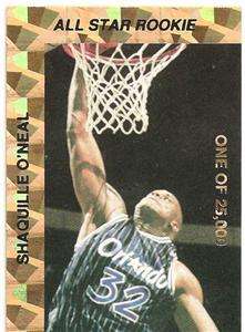 SHAQUILLE ONEAL 1992 93 LIMITED EDITION ALLSTAR ROOKIE  