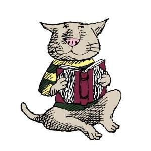  Edward Gorey Cat in Sweater Push Button Sports 