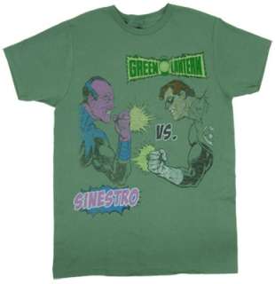 Green Lantern Vs Sinestro   DC Comics T shirt  