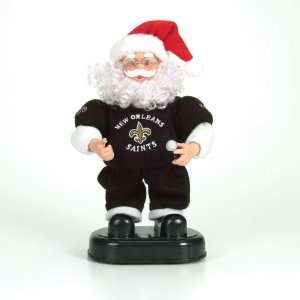   Orleans Saints Animated Rock & Roll Santa Claus Figure