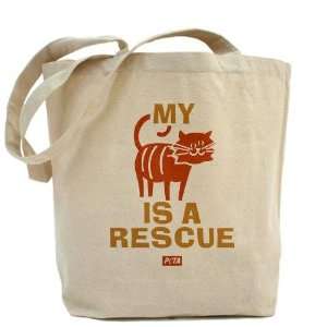 My Cat Is a Rescue Pets Tote Bag by  Beauty