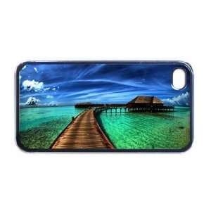  Scenic Ocean Dock Beach Apple iPhone 4 or 4s Case / Cover 