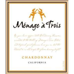  2009 Folie a Deux Menage Trois California Chardonnay 750ml 