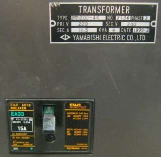 Item Title Enclosed Industrial Control Transformer With Circuit 