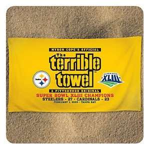   Super Bowl XLIII Champs Terrible Beach Towel