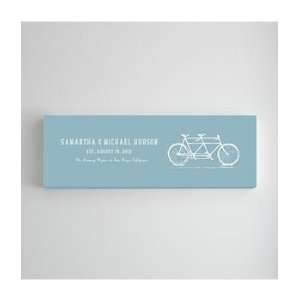   bicycle built for two commemorative wall art
