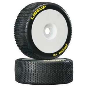  Lineup 1/8 Buggy Tire C2 Mounted White (2) Toys & Games