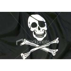 Pirate Flag   Crossbones Below Skull