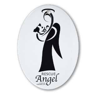  Animal Rescue Angel Pets Oval Ornament by 
