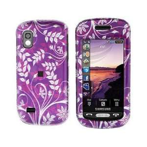   Purple Flower For Samsung Solstice A887 Cell Phones & Accessories