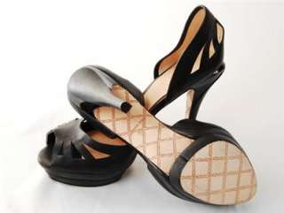 NEW AUTH $245 L.A.M.B. Gwen Stefani Quincy dOrsay Leather Pump Heels 
