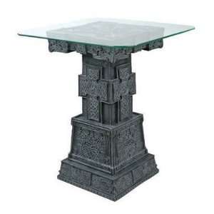   Celtic Engraved Table   Cold Cast Resin   26 Height