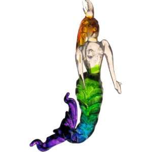  Mermaid Blown Glass Collectible Art Figurine Everything 