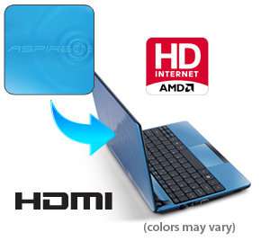 The AO722 boasts great HD resolution and ATI Radeon HD 6290 Graphics 